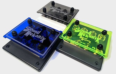 Heavy Duty Quad (4 Spot) Linked ANL Fuse Holder -Unbreakable Base- Made in USA
