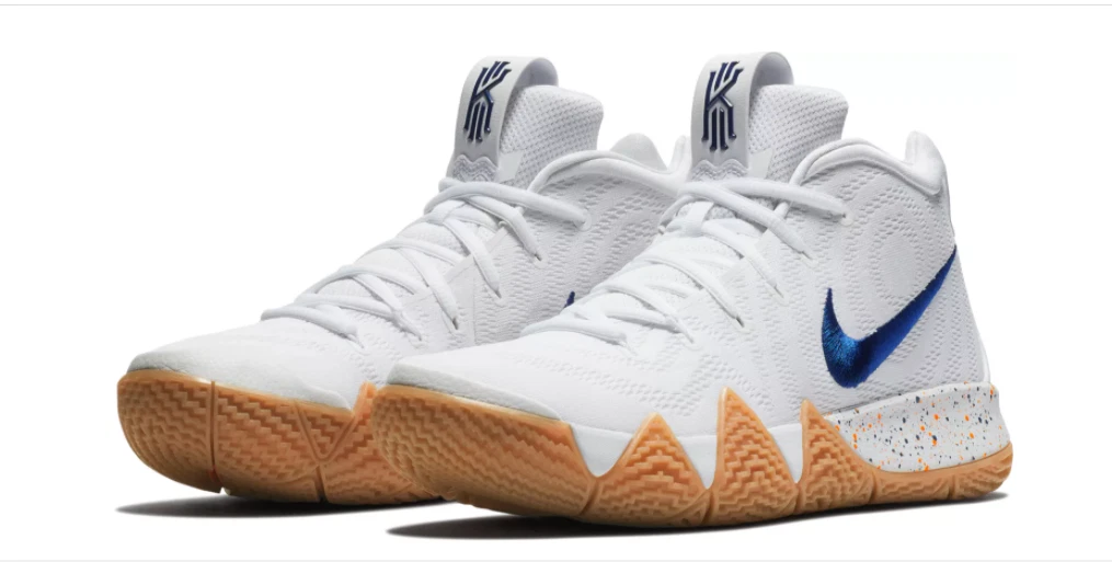 White and shop blue kyrie 4