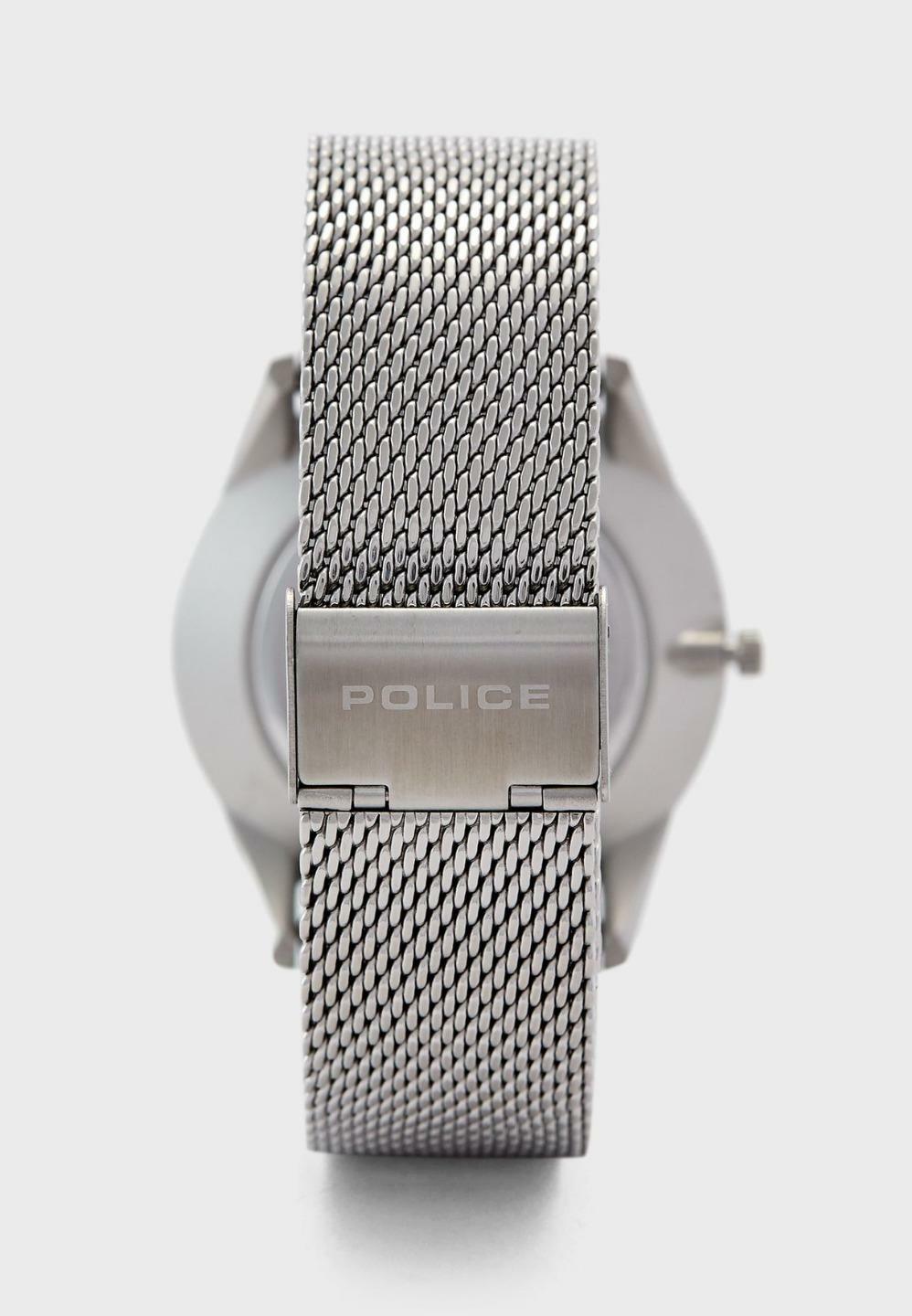 Montre Police Homme Quartz - Réf. PL.15919JS/19MM, Boîtier 42 Mm, Bracelet Maille Milanaise
