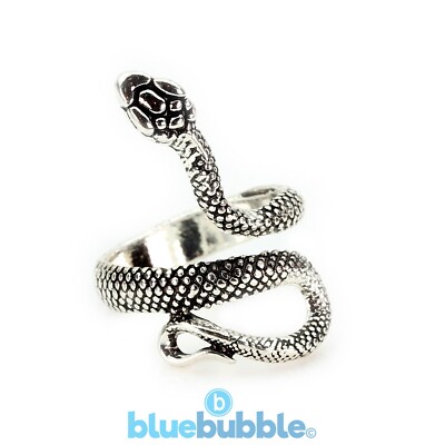 Bluebubble MY TATTOO Schlangenring Emo Goth Rock Küken Reptil Tier Haustier Fantasy