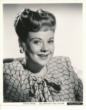 SONJA HENIE Original Vintage GENE KORNMAN Fox Studio Close-Up Portrait Photo