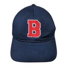 Letter B Snapback Mesh Back Trucker Hat Blue OSFM Embroidered Otto