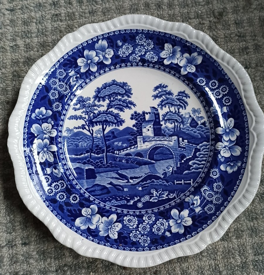 Spode Tower Blue Dinner Plate Copeland England UK
