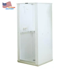 Durastall Shower Stall 32" x 32" x 75" Standard Base Slip Resistant Floor White