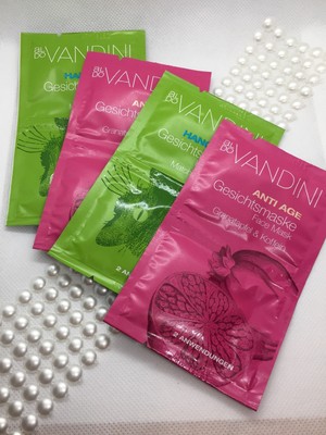 (133,17 /L) Aldo Vandini 4 x 2 x 7,5 ml Gesichtsmaske Anti Age / Hang Over *neu*
