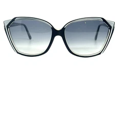 Jean Louis Scherrer 1970’’s Black Sunglasses, Colorblock, Made in France H15639