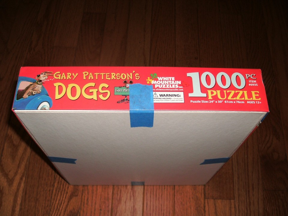 White Mountain "Gary Patterson's Dogs" Jigsaw Puzzle. 1000 Pieces