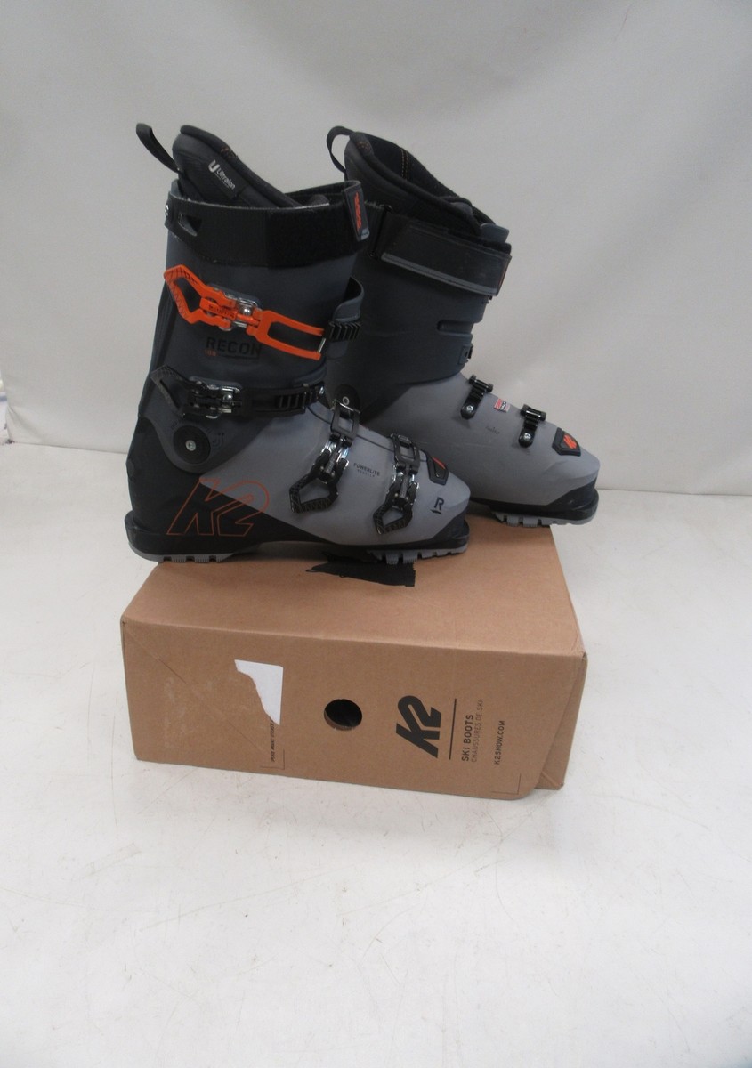K2 MEN'S RECON 100 SKI BOOTS SIZE 29 / 29.5 K2020091 GRAY