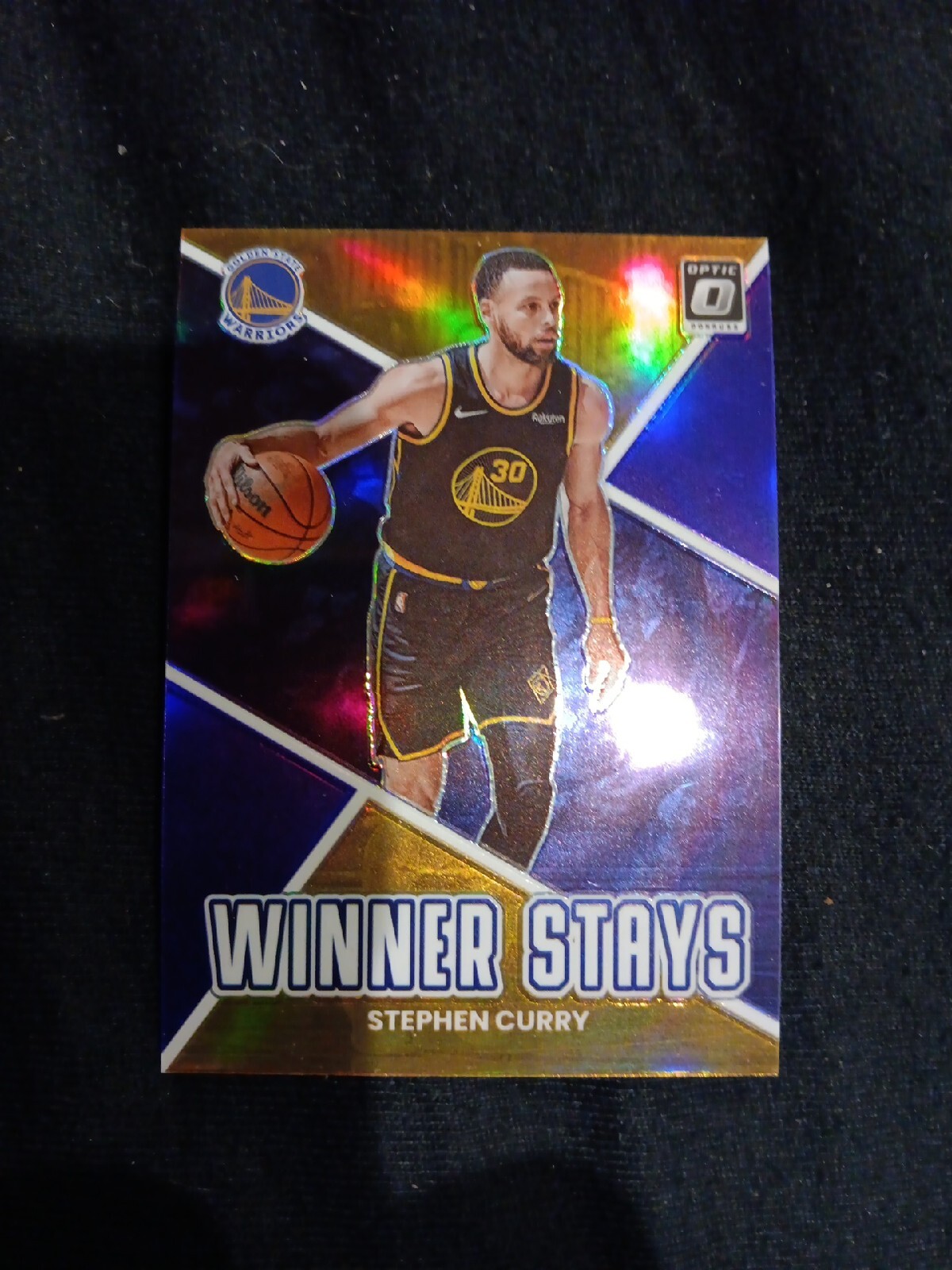 2022 Donruss Optic #18 Stephen Curry Winner Stays Purple Holo Prizm SP