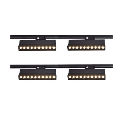 mirrea 20W Dimmable LED Array Track Lighting Heads Black Painted Compatible w...