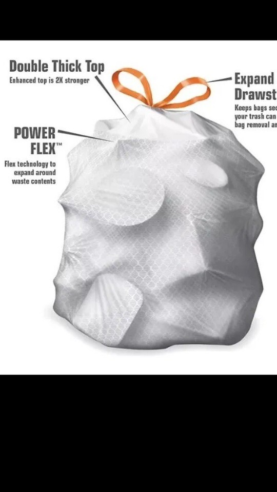 Member's Mark Tall Kitchen Simple Fit Drawstring 13 Gallon Bags 200
