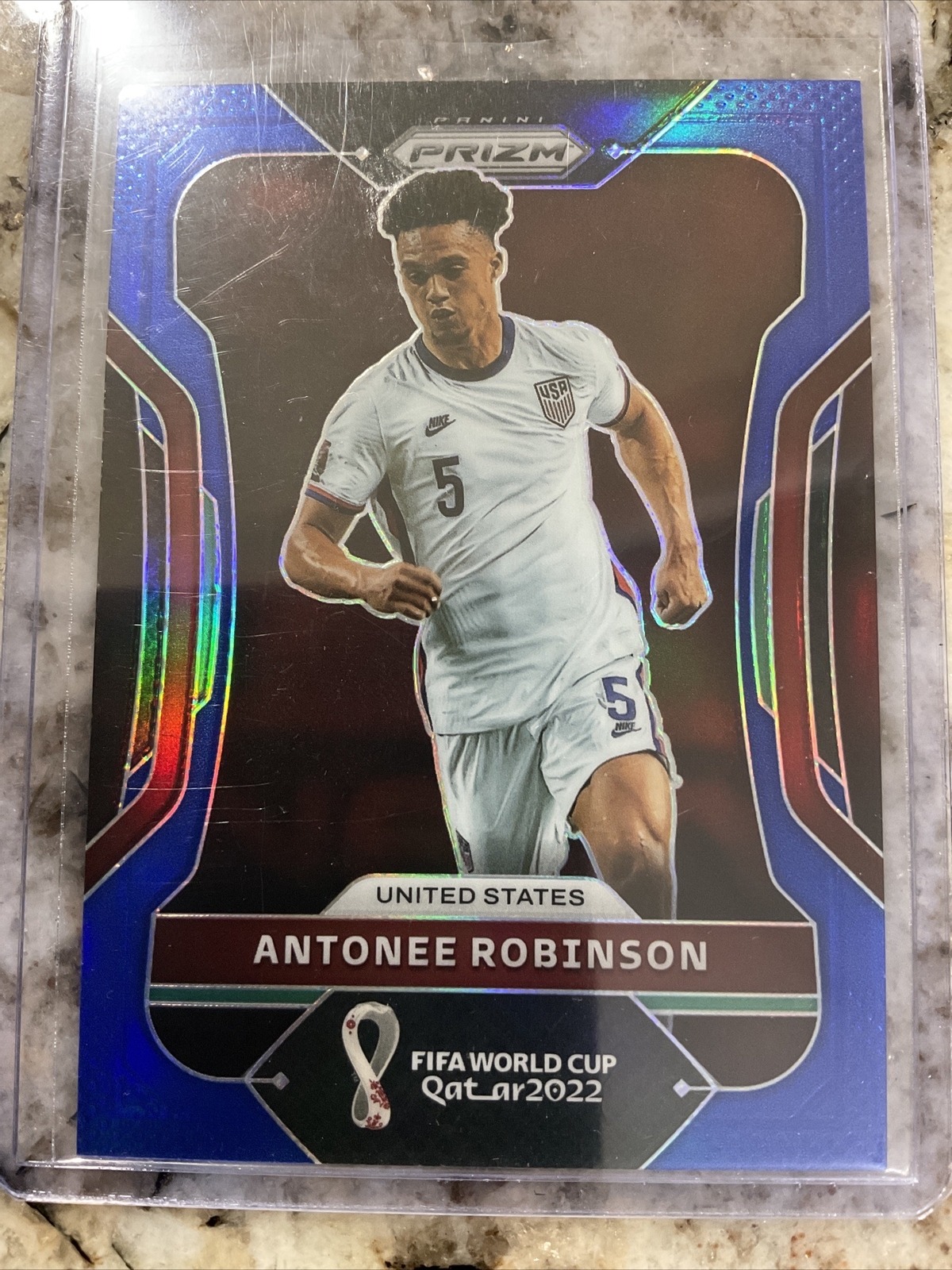 Antonee Robinson 2022 Prizm FIFA World Cup Prizms Blue #232/299 United States