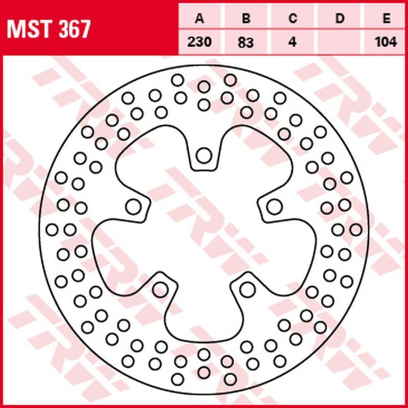 Disque de frein arrière ZF résistant pour Kawasaki ZX7R et ZX7RR Ninja