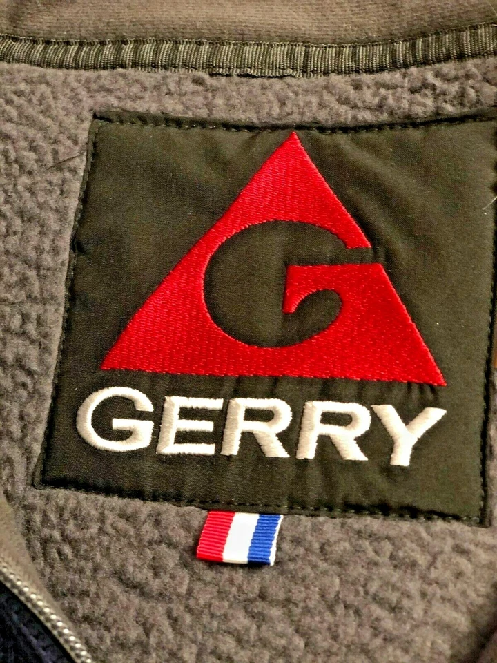 Chaquetas forradas de vellón con cremallera completa de punto pesado GERRY para hombre Foto 3 de 4