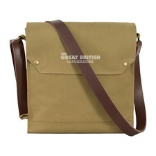 Indiana Jones Bag Mk VII Leather Strap WWII Gas Mask Bag Satchel Reproduction