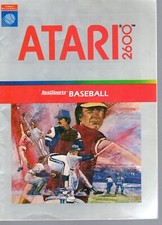 Atari 2600 Game  RealSports Football Manual Instruction Booklet ONLY