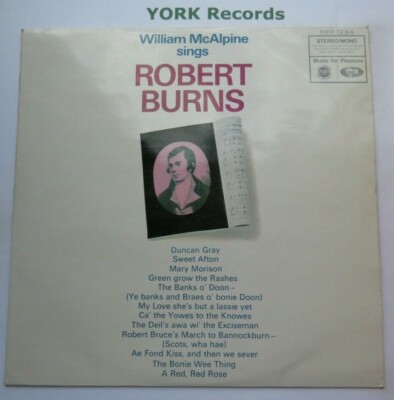 WILLIAM McALPINE - Sings Robert Burns - Excellent Condition LP Record MFP 1294