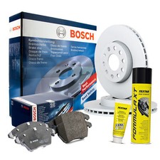 BOSCH Bremsensatz + Ceratec + Bremsenreiniger MAZDA 3 BK BL 5 CR19 CW VORN Ø278m