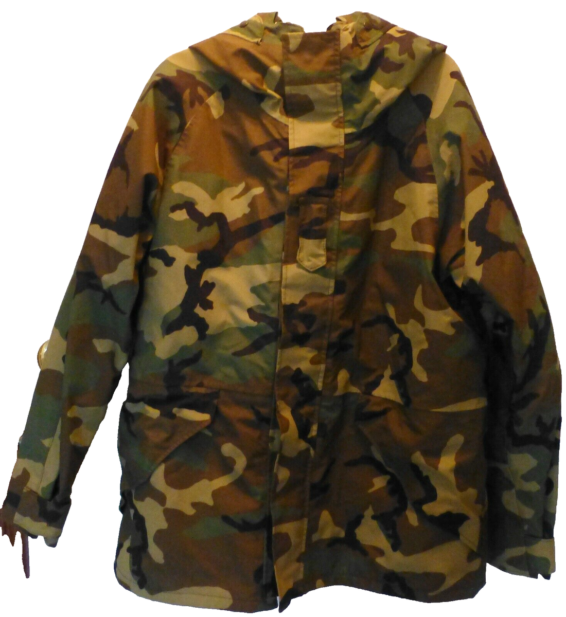 US Military CAMO Cold Weather Hooded Parka Large Regular 8415-01