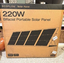 EcoFlow SOLAR220W 220W Bifacial Solar Panel IP68- BRAND NEW UNOPENED!