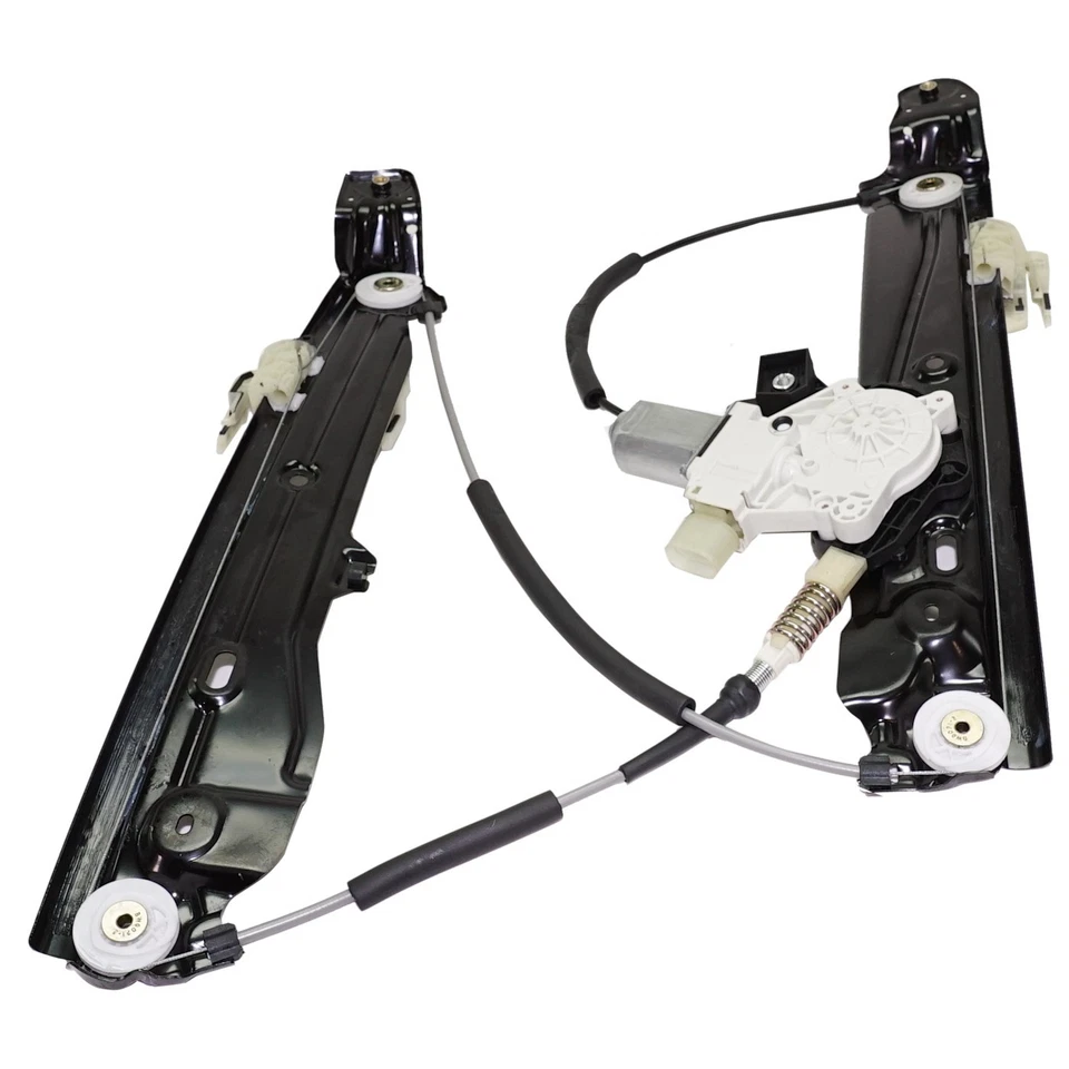 Set of 2 Window Regulators Glass Front Driver & Passenger Side for 550 535 Pair - Image 3 of 4