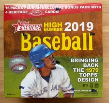 2019 Topps Heritage High Number Baseball Factory Sealed Monster Mega Box