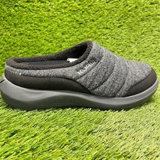Kuru Draft 2 Womens Size 9 Gray Black Casual Comfort Slip-On Mule Slippers