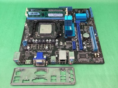 ASUS M5A7BL-M Plus USB3 Desktop Motherboard + AMD FX CPU + RAM - UNTESTED