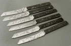 Gorham Sterling Silver & Mixed Metals Knives     c1890 ORIGINAL STORAGE BAG
