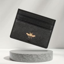 Slim Cardholder Coin Portable Wallet Featuring Small Bee Mofit American Style