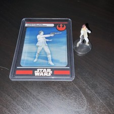 Star Wars Miniatures Battle of Hoth Princess Leia, Hoth Commander 8/17 with Card