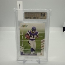 (1) 2007 Score Football #341 Adrian Peterson BGS 9.5