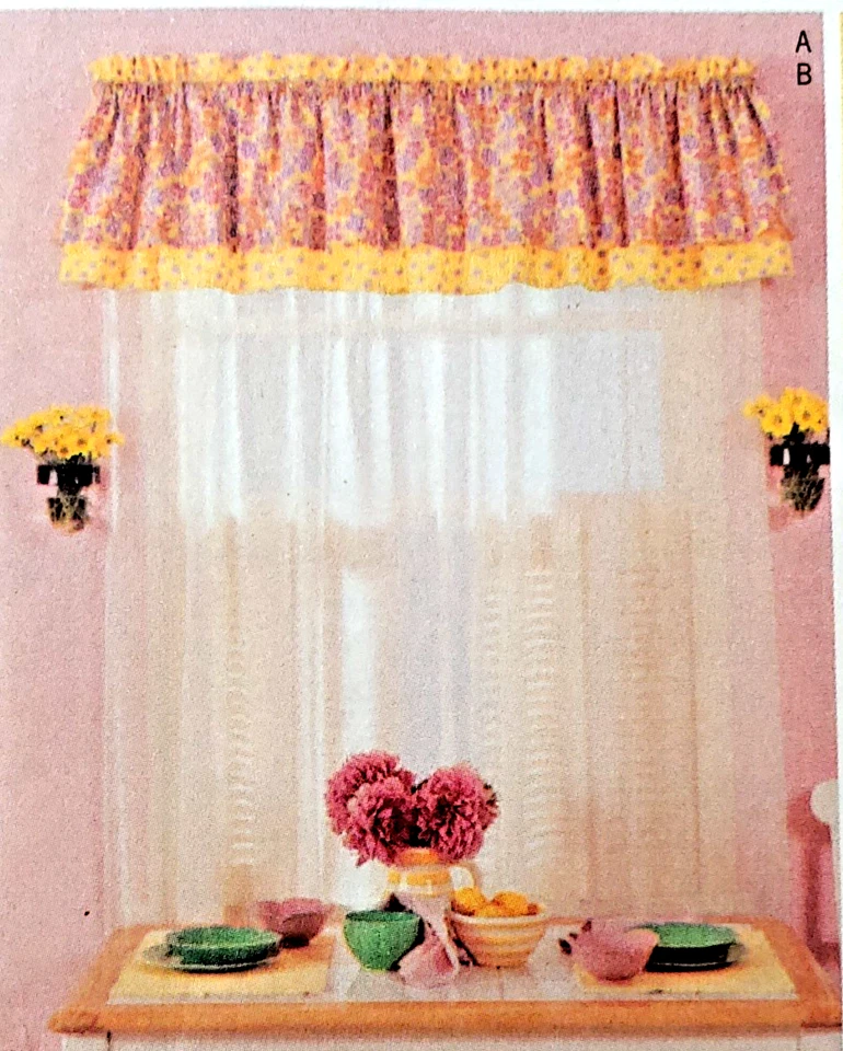 Butterick 3421 Reversible Valances 4 Designs to 48" Windows Lg & Short Combine - Image 4 of 4