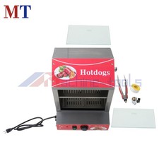 28.5QT Hot Dog Steamer with Bun Warming Compartment  Slide Doors