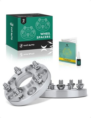 20mm Hub Centric Wheel Spacers 5x4.5 5x114.3mm 12x1.25 Studs 66.1mm 2PCS Silver
