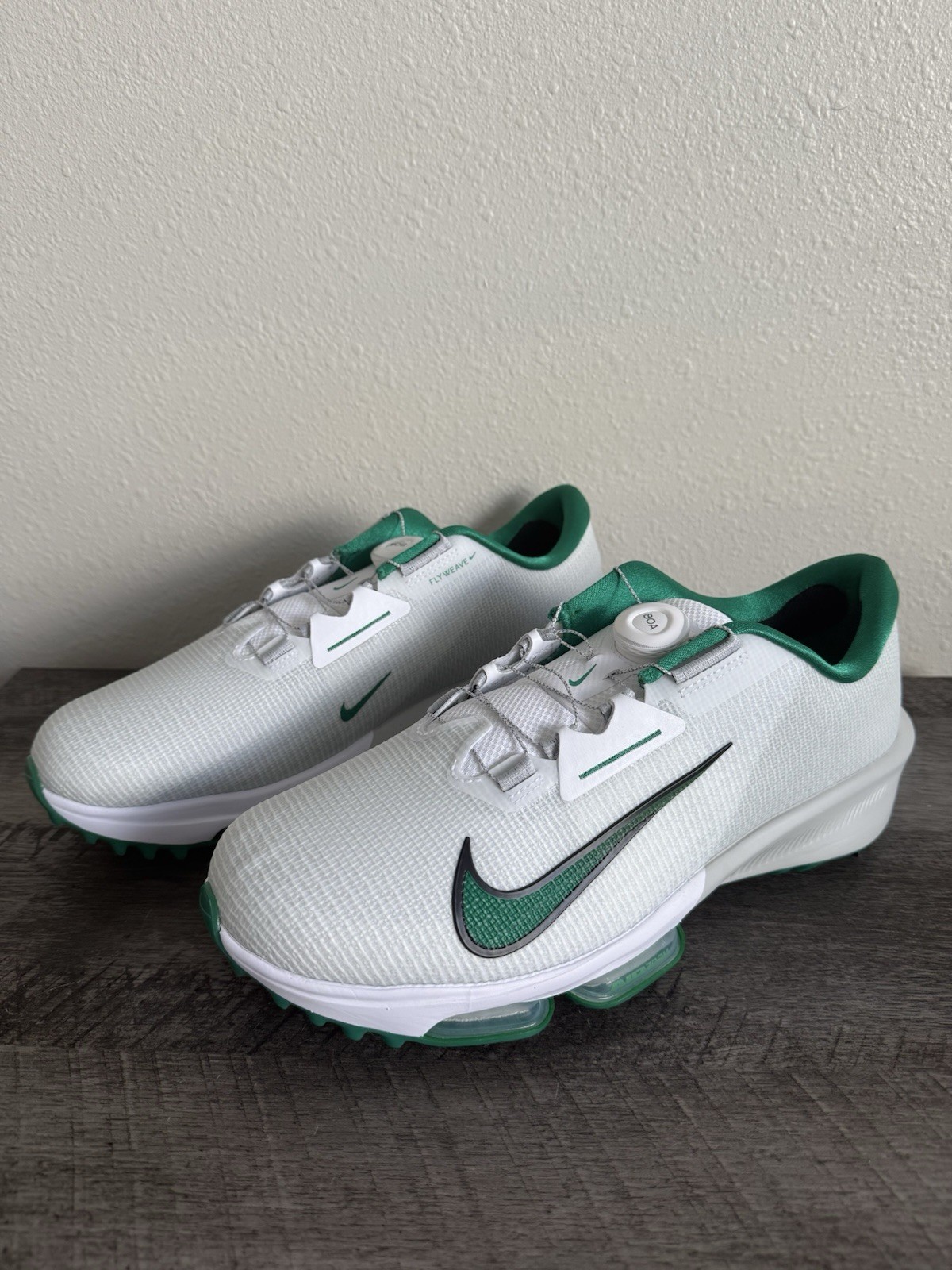 Nike Air Zoom Infinity Tour 2 BOA Golf Shoe HQ2160-100 Green / White Men’s 12.5w