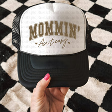 Vintage Snapback Trucker Hat Giftmas Gift Snapback Mama Hat Mommin Aint Easy