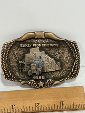 Vintage Eakly Pioneer Days Belt Buckle   1986