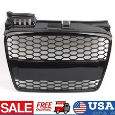 For 2005-08 Audi A4/B7 Front Upper Grille Sport Honeycomb RS4 Style Black Grill