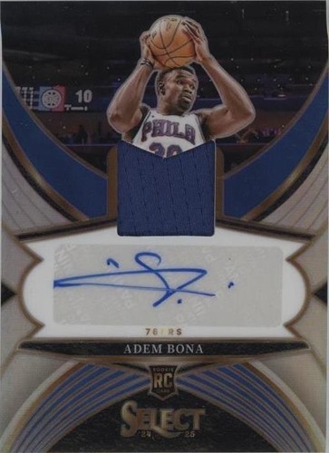 2024-25 Mosaic ADEM BONA RC Season Ticket AUTO BLUE /49 #RST-ADM 