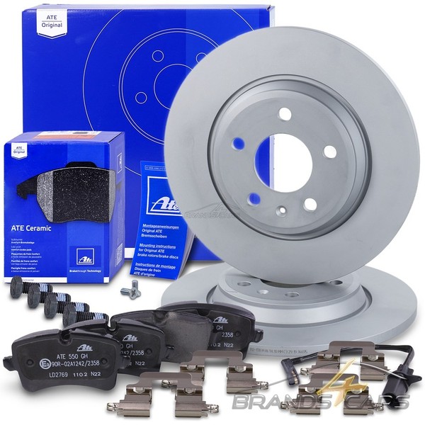 ATE Bremsscheiben Ø300 +Ceramic BelÄGe MIT Kontakt Hinten FÜR Audi A6 C7 A7 4G-image