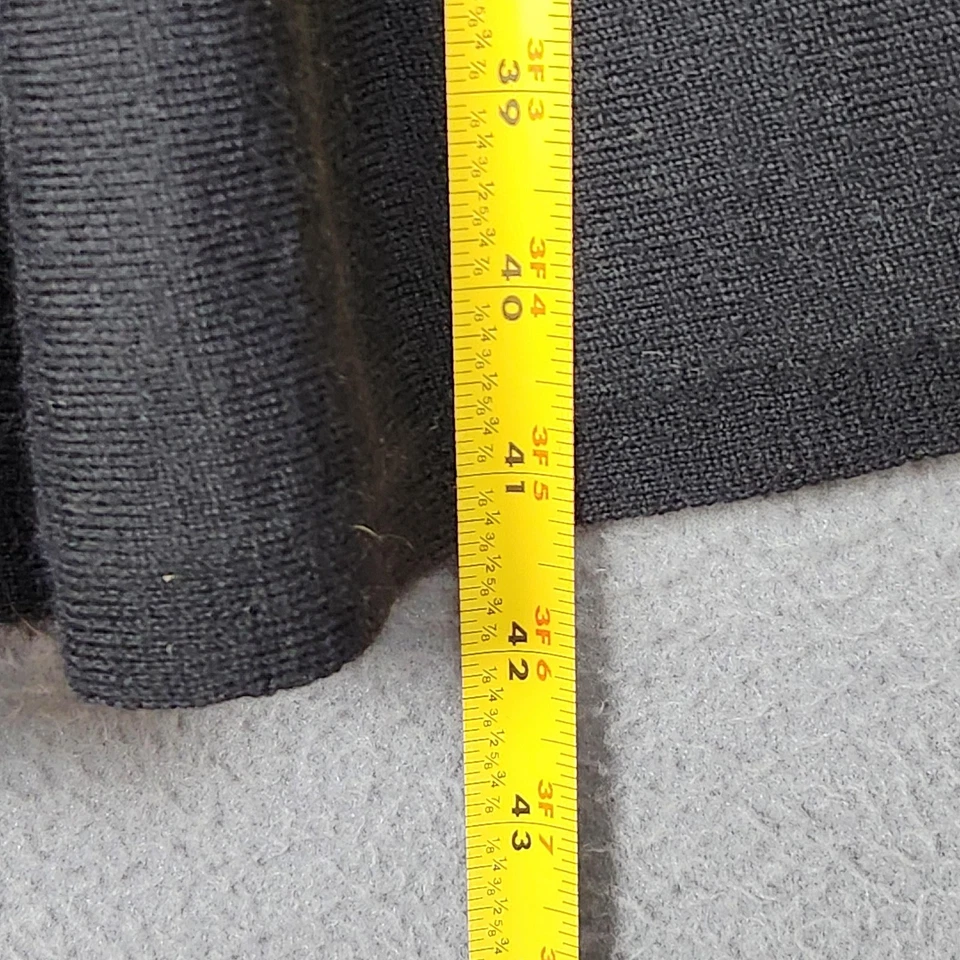 Lauren Ralph Lauren Dress Womens Large Black Merino Wool Fit & Flare 3/4 Sleeve - Image 4 of 4