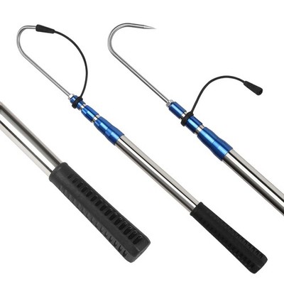 Telescopic Fishing Gaff with Super Sharp Spear Hook Lightweight Hand Fish Gaff w