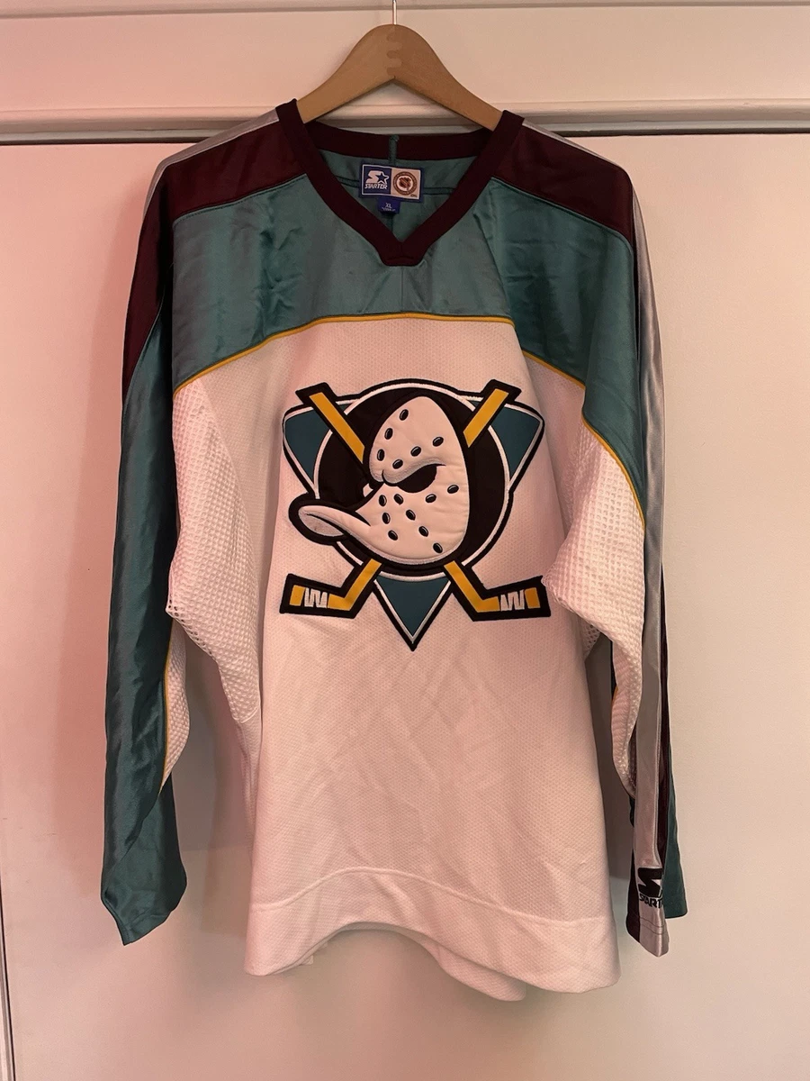 Maillot Hockey Vintage Anaheim Mighty Ducks Années 90 – Taille XL – Marque Starter