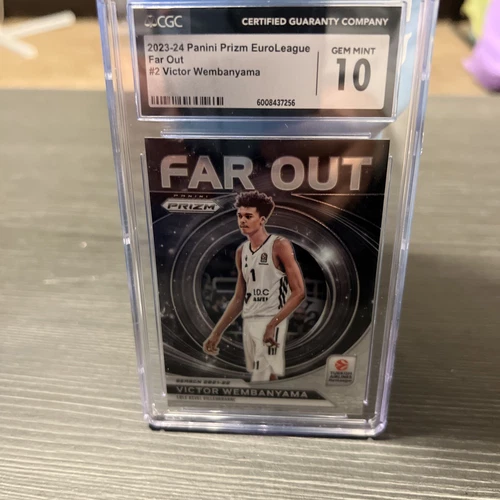 2023-24 Panini Prizm EuroLeague - Far Out Victor Wembanyama #2 CGC GEM MINT 10