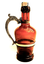 Orig Bierflasche Bierkrug 1 Ltr. Glasindustrie Dresden B&uuml;gelverschluss Drachengr