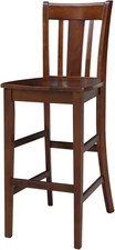 International Concepts San Remo Stool Barstool, Espresso
