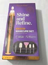 BROOKSTONE SHINE AND REFINE AKUMULATOROWY ZESTAW I ETUI DO MANICURE