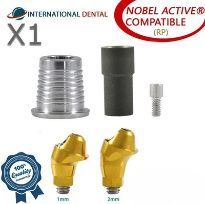 Angulated Multi Unit 1.6 CAD/CAM Set 17° Conical Active Hex RP 2.65mm Dental