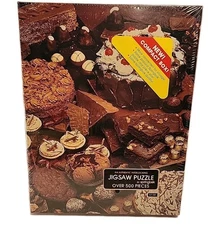 Vintage Springbok Puzzle "Indulge Thyself!" Chocolate Desserts 500pc Brand New!